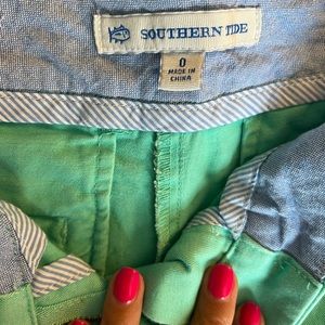 Southern tide teal shorts